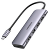 UGREEN USB-C to 3 USB 3.0 Ports + HDMI + TF/SD with PD / 70410