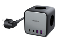 UGREEN DigiNest Cube Power Strip (3 AC Outlets + 65W 2A2C) EU Black
