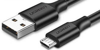 كابل UGREEN Micro USB ذكر إلى USB 2.0 A ذكر بطول 1 متر أسود