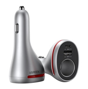 UGREEN QC + PD Car Charger With Extended Socket - 60712