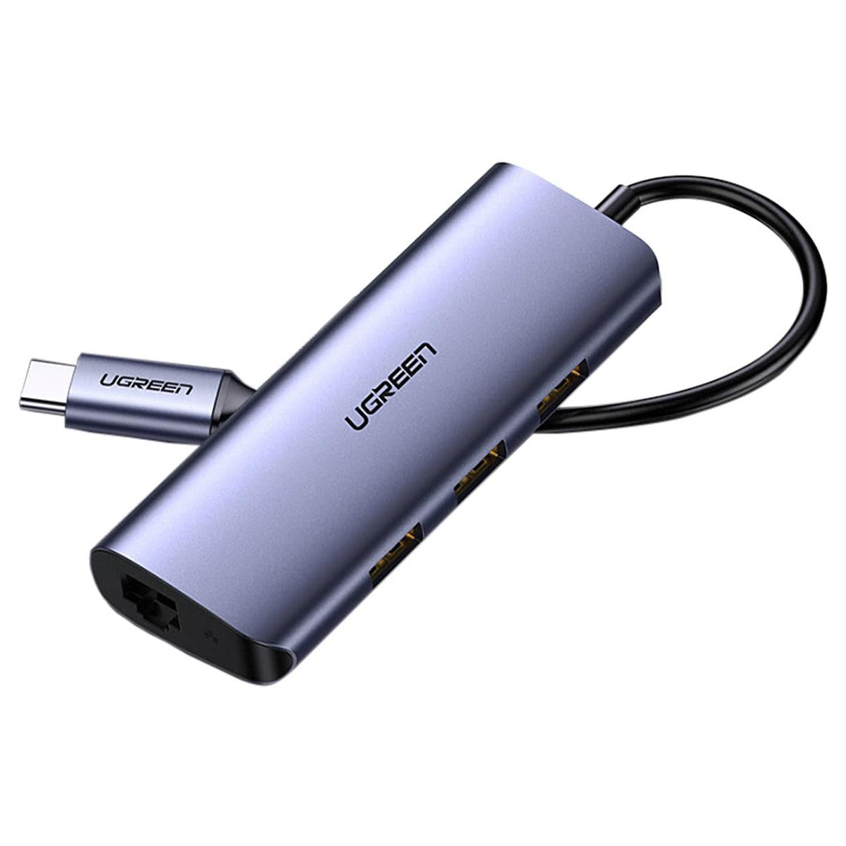 UGREEN USB C Hub to 3 USB 3.0 Ports with Gigabit Ethernet Adapter