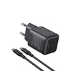UGREEN 30W USB-C GaN Fast Charger Set Black EU - 65012