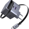 UGREEN 45W GaN Fast Charger with Retractable Cable - 65822