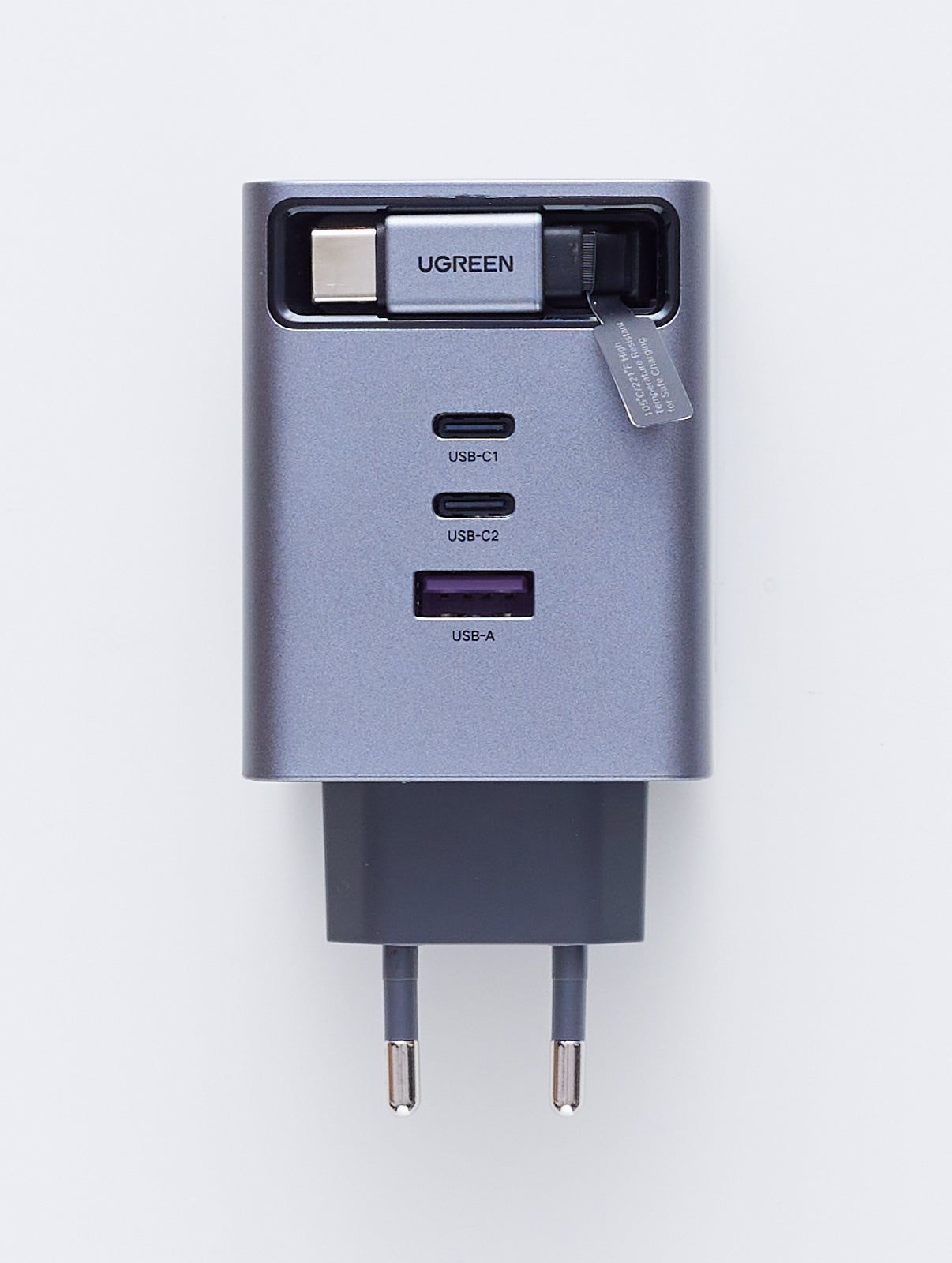 UGREEN 100W GaN Fast Charger with Retractable Cable - 65828