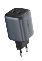 UGREEN Nexode USB-C+USB-C 45W PD GaN Tech Charger EU Grey - 90573