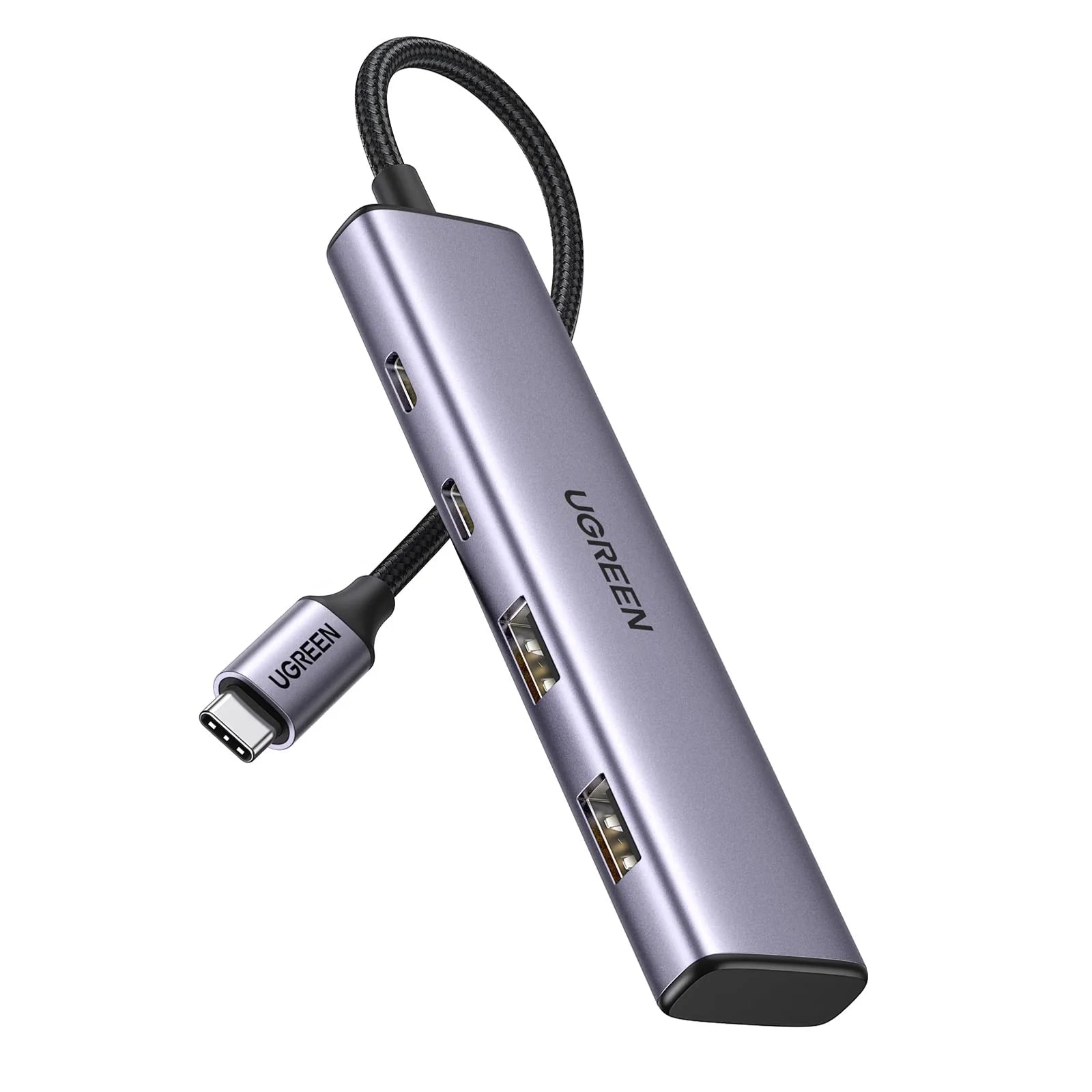 UGREEN Aluminum USB-C Hub, 4 Ports USB-C & USB 3.0 - Fast Data