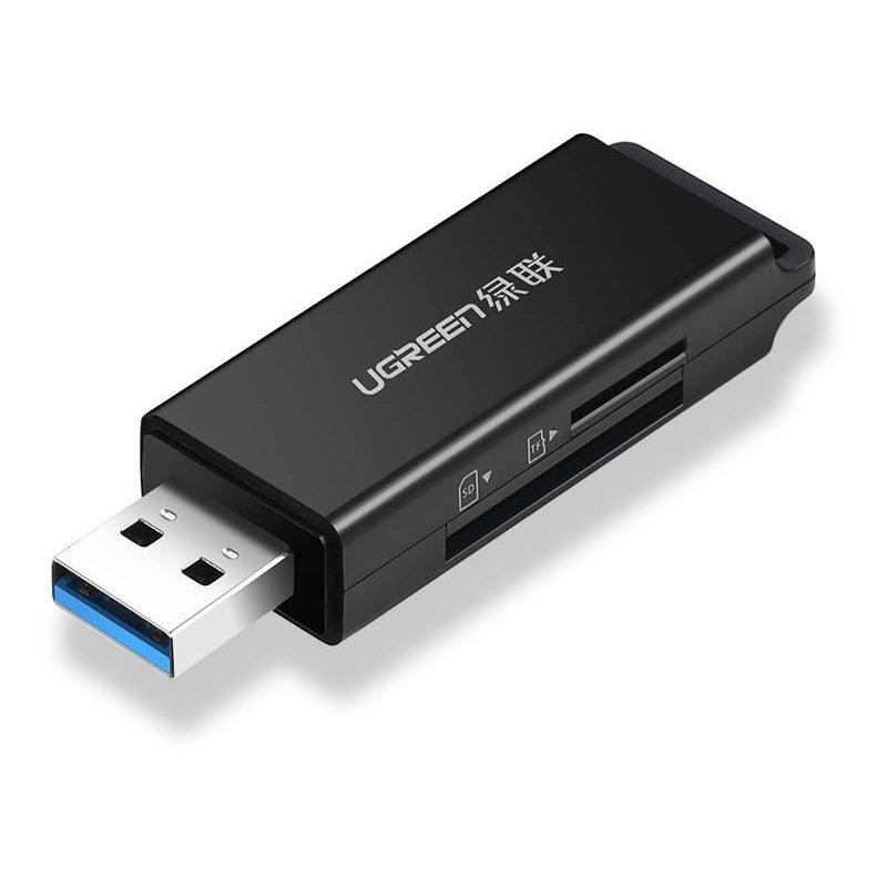 UGREEN USB 3.0 to TF + SD Dual Card Reader (Black)