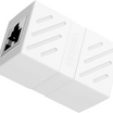 UGREEN RJ45 Network Keystone Jack Inline Coupler Female to Female 1pcs (White)