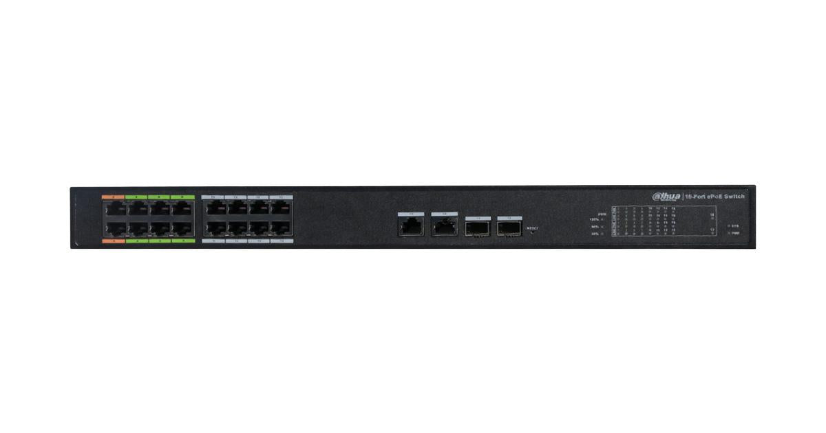 Dahua DH-LR2218-16ET-240 16-Port PoE Switch with 8-Port ePoE