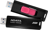 ADATA SC610 1TB External SSD – Black/Red