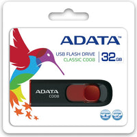 ADATA AC008-32G-RKD Black/Red 32GB USB2.0 C008 Memory Flash