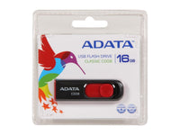 ADATA C008 16GB BLACK+RED ..Capless Sliding USB Flash Drive