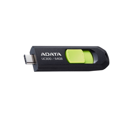 ADATA UC300 USB Flash Drive 64 GB USB Type-C 3.2 Gen 1 (3.1 Gen 1) Black, Green ACHO-UC300-64G-RBK/GN
