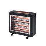 Home Electric 2000W Quartz Heater, 5 Quartz Tubes, 4 Power Settings (500W/1000W/1500W/2000W), Thermostat, HK-4510