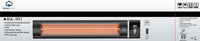 Home Electric 2000W Smart Carbon Fiber Infrared Heater, Wi-Fi , Remote Control, IP34 Waterproof, 24h Timer, HK-001