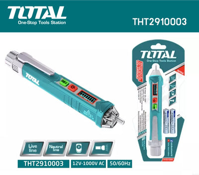 كاشف جهد التيار المتردد 12V~1000V من توتال – دقة وأمان عالي
