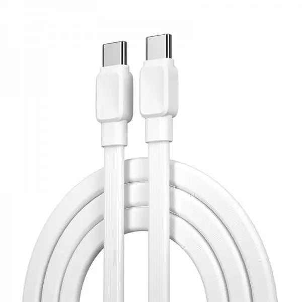 WiWU Bravo 60W PD Type-C to Type-C Flat Charging Cable 1m