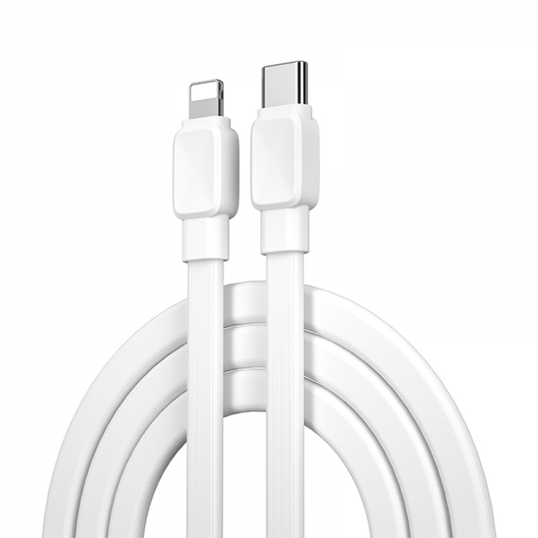 WiWU Bravo 20W PD Type-C to Lightning Flat Charging Cable 1m