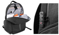 WIWU Anti-Theft Numeric Lock Backpack – 15.6-inch Laptop, Security Cable & 60W Charging Cable, Black