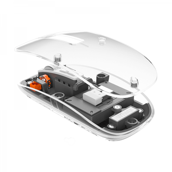 Wiwu Crystal Transparent Magnetic Wireless Mouse - Black