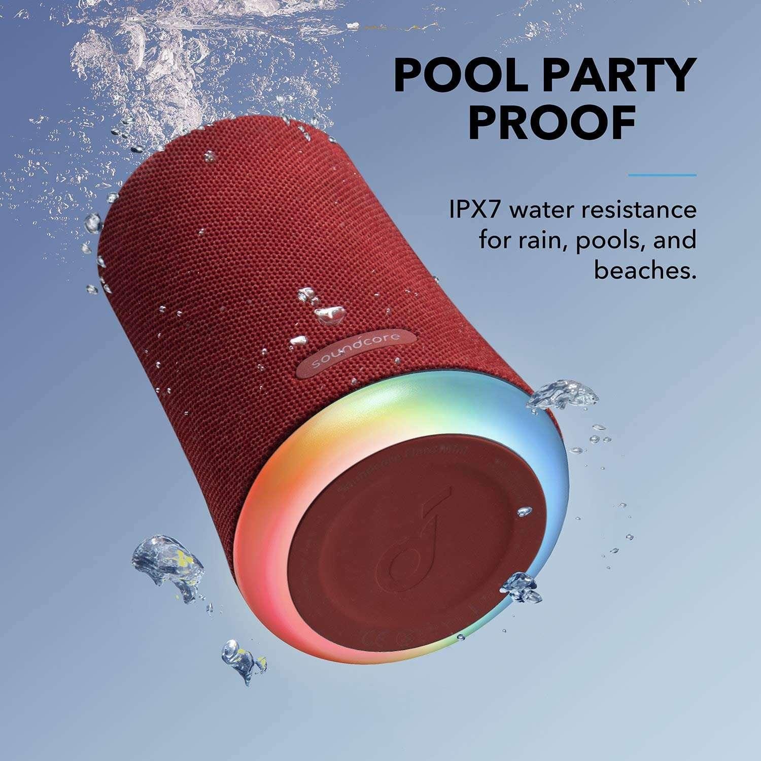 Anker Soundcore Flare Mini Bluetooth Speaker IPX7 Waterproof for Outdoor Parties