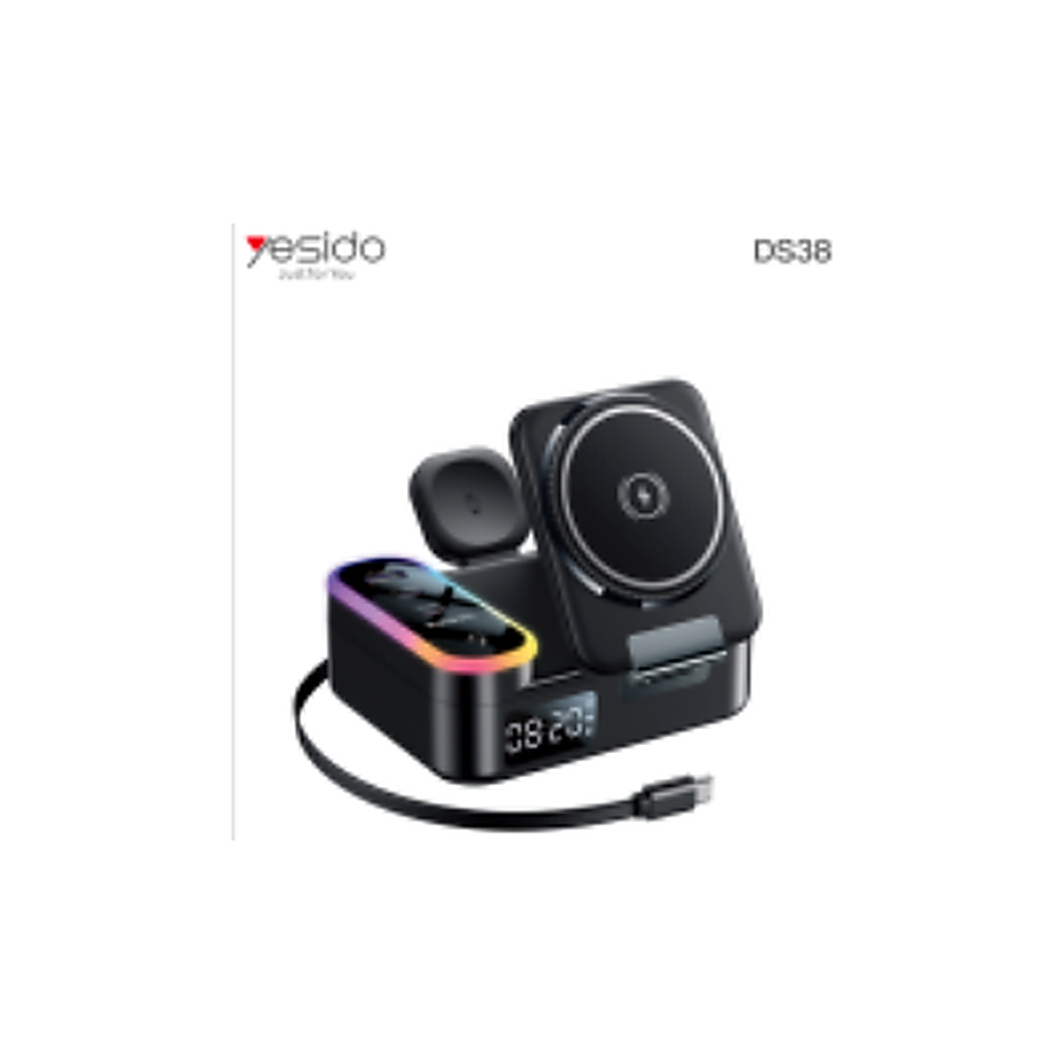 YESIDO DS38 8IN1 65W Wireless Charger