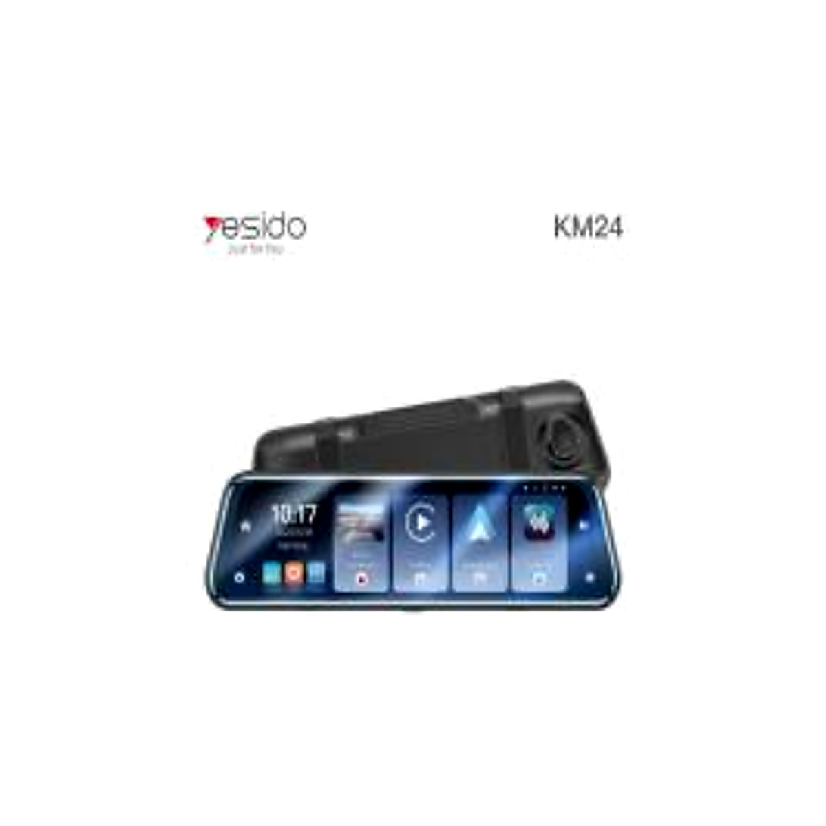 YESIDO KM24 Carplay Dash Cam rearview mirror