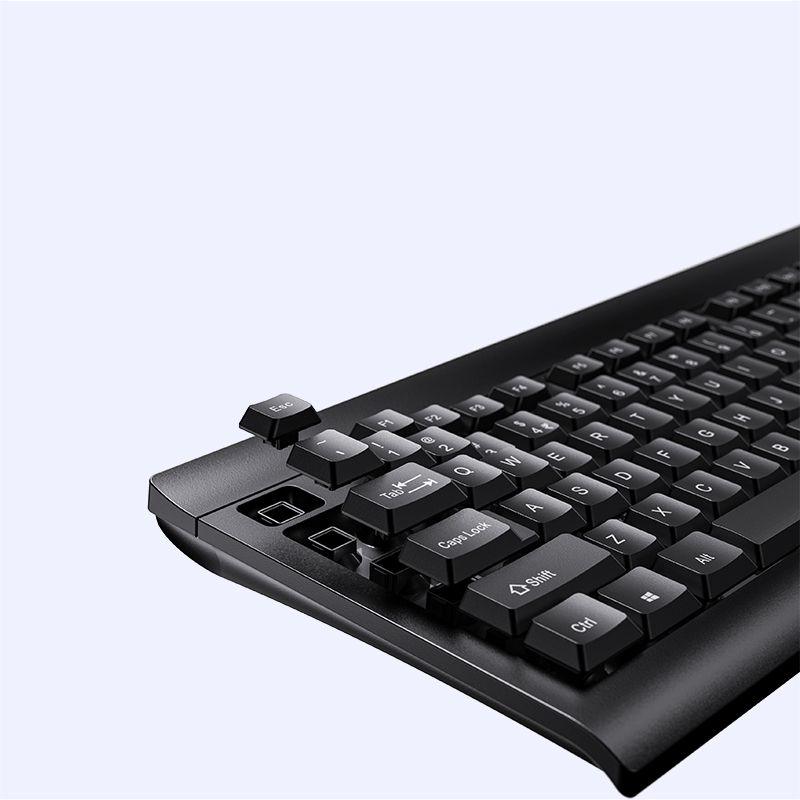 YESIDO Wireless Keyboard & Mouse Comfortable Performance - Black