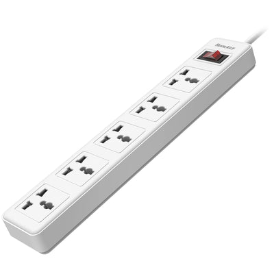 مشترك كهرباء هانتكي (Huntkey) بـ 5 منافذ مع حماية من ارتفاع التيار