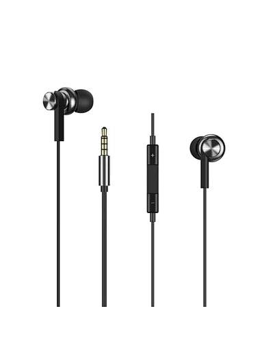 WiWU 3.5mm Audio Jack EB311 Stereo Earbuds Widely compatible 3.5mm Earphone with Microphone - Black