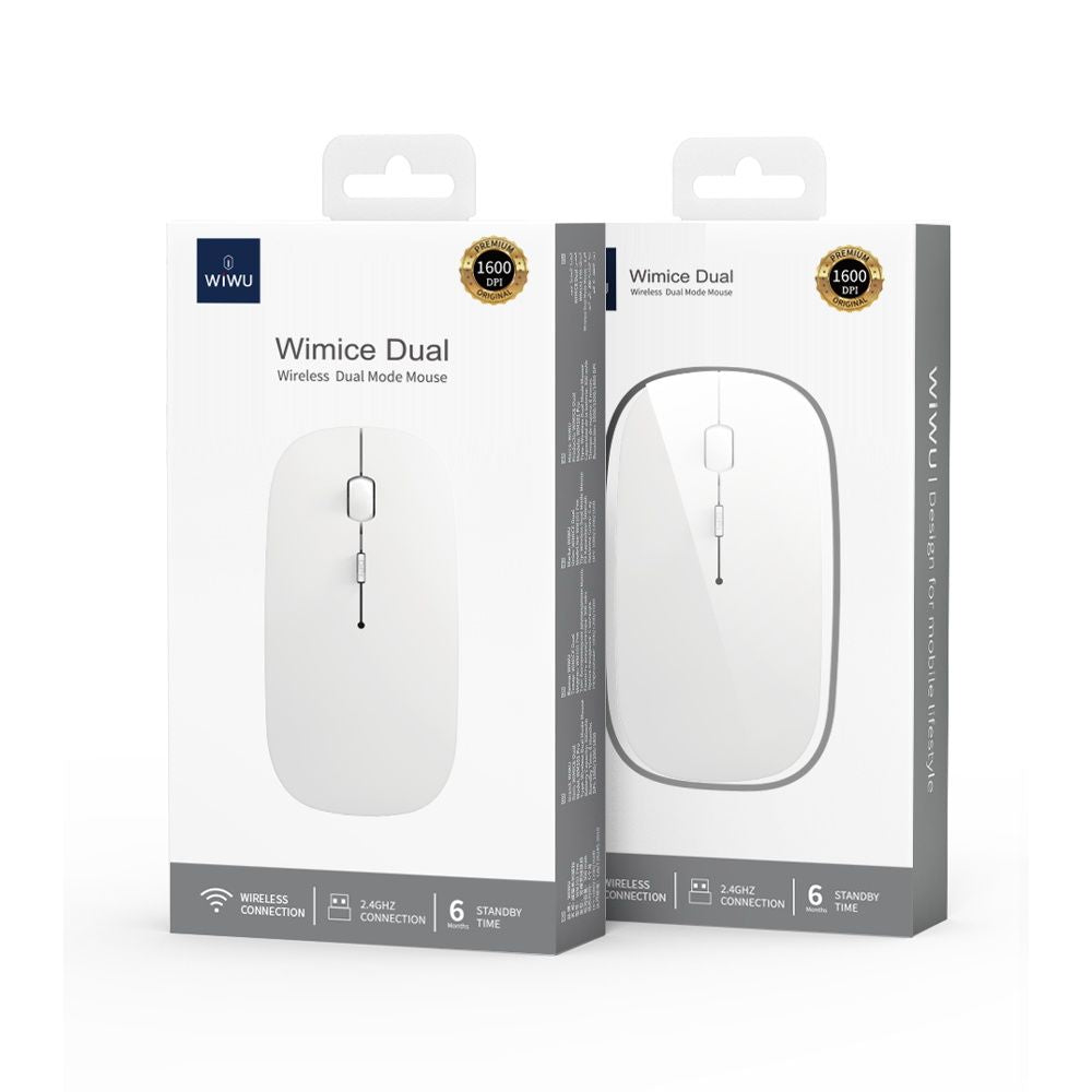 WIWU Wimice WM101 Pro Mouse Quiet & Dual Mode - White