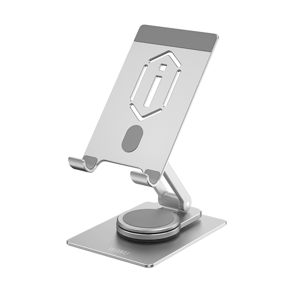 Wiwu zm107 desktop rotation stand for mobile phone and tablet - space grey