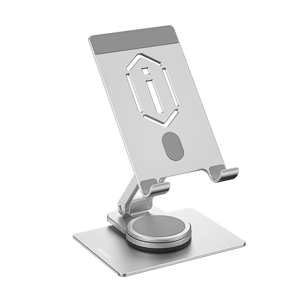 Wiwu zm107 desktop rotation stand for mobile phone and tablet - space grey