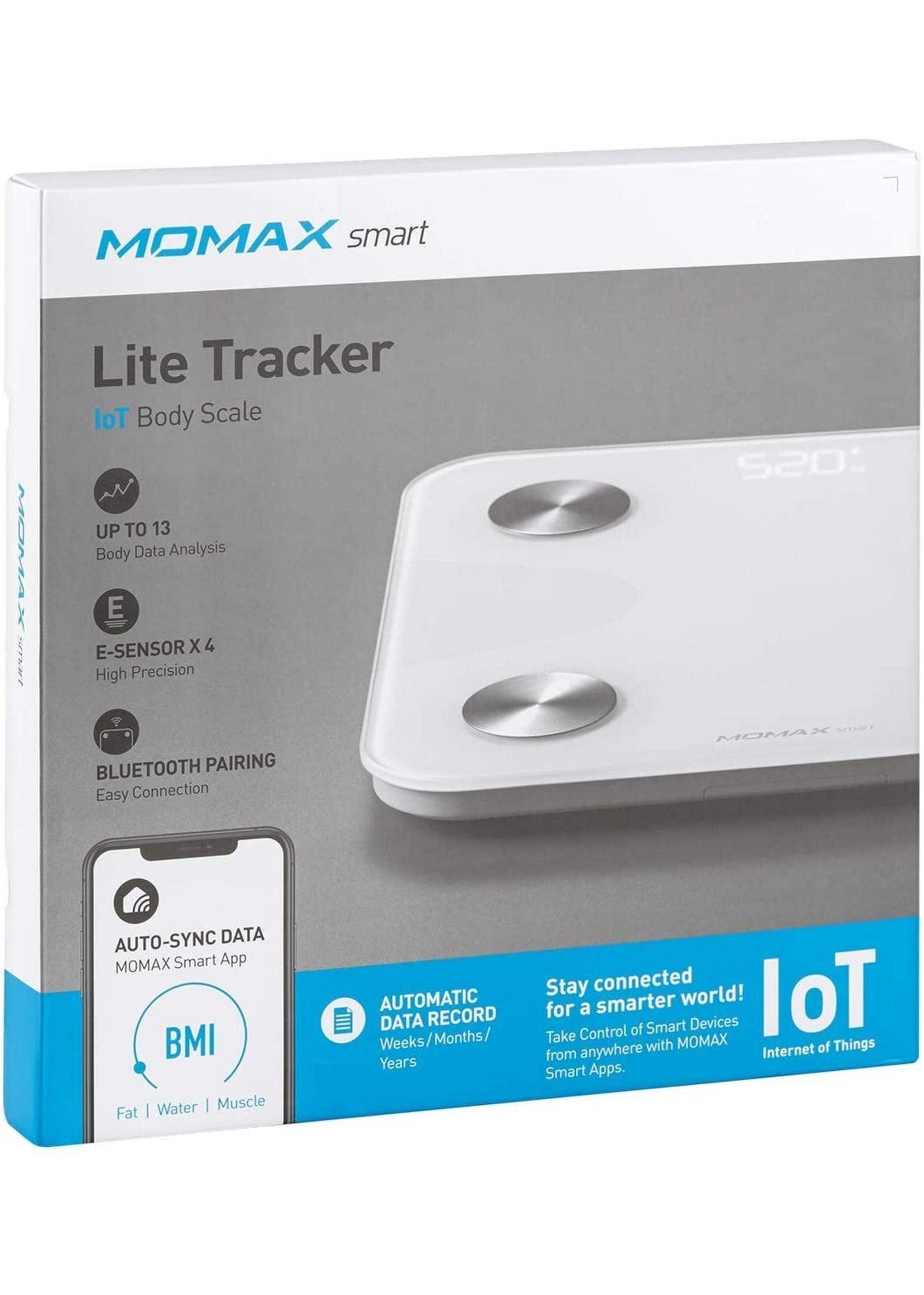 Momax Lite Tracker Iot Body Scale, White - كارت Cart.Jo - جوسيل Jocell جوسيل