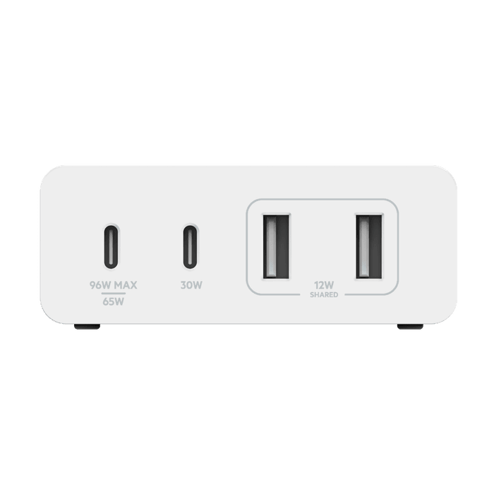Belkin 108W 4 Port GaN USB Desktop Charger Fast Charging - White
