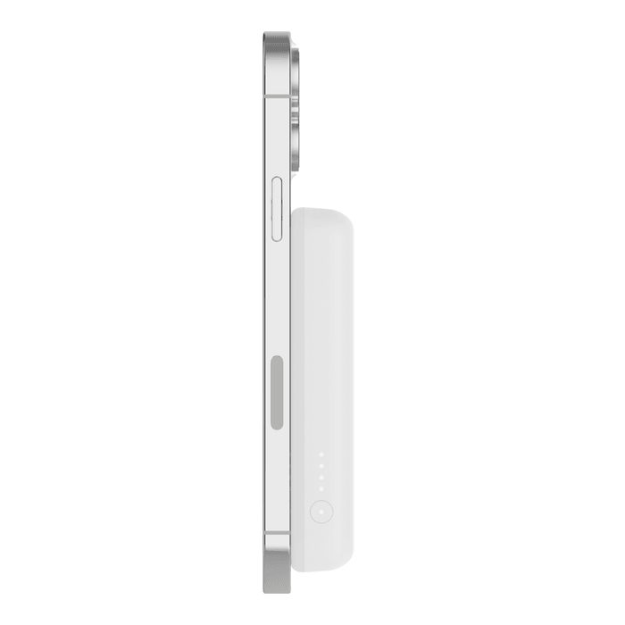 Belkin Boost Charge Magnetic Wireless Power Bank 5K & Stand - White