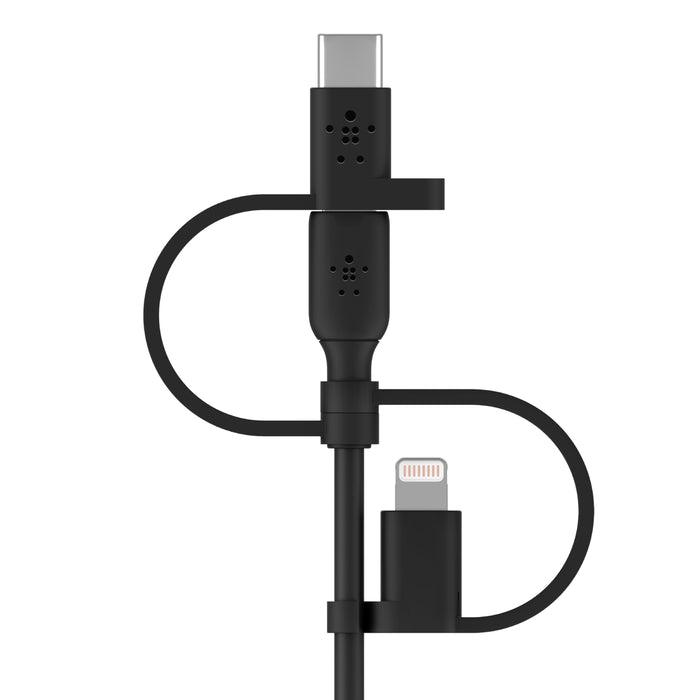 Belkin Boost Charge Universal Cable 3 Connectors 3.3 ft - Black