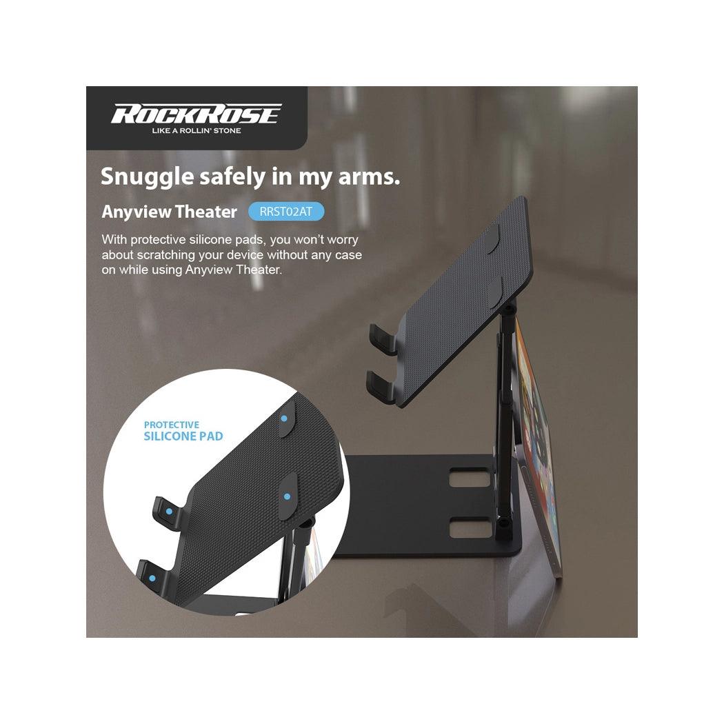 Rockrose Office Tablet Stand Adjustable & Stable  - Black