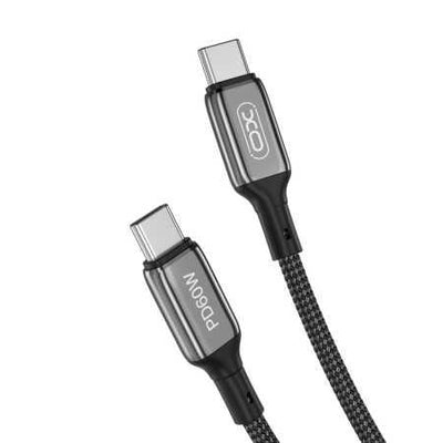 كابل XO NB-Q180B PD USB-C - USB-C 1.0 متر 60 وات أسود
