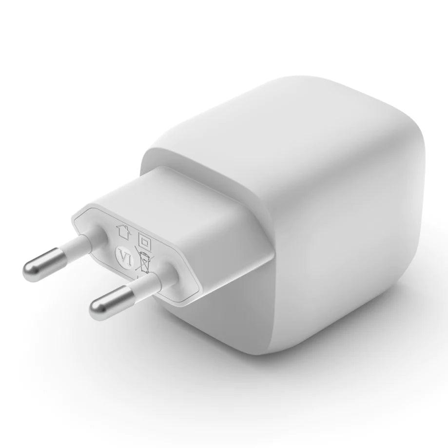 Belkin Dual 45W USB C PD GaN Fast Charger with PPS - White