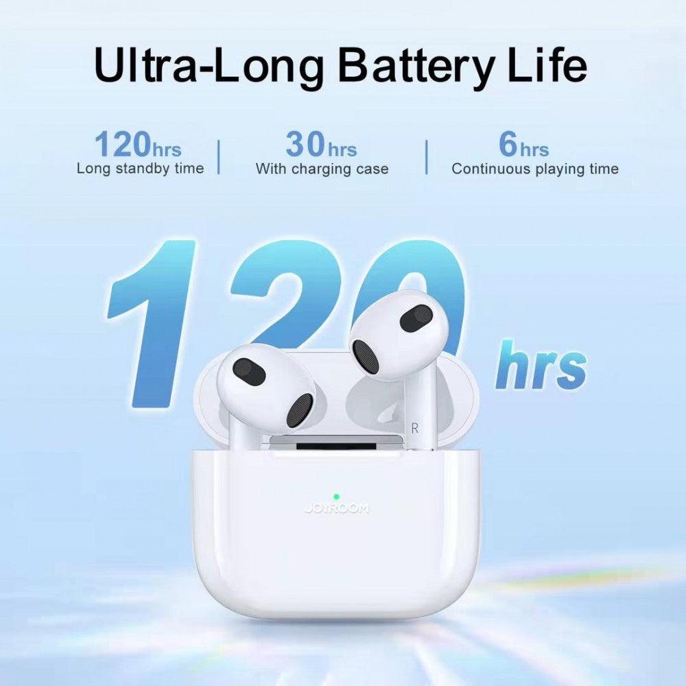 Joyroom JR-T03S plus Wireless Headphones 3rd Generation - White - كارت Cart.JO - جوسيل JoCell جوسيل