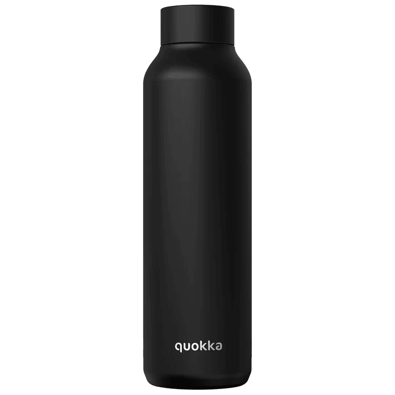 QUOKKA thermal ss bottle solid jet black 850 ml