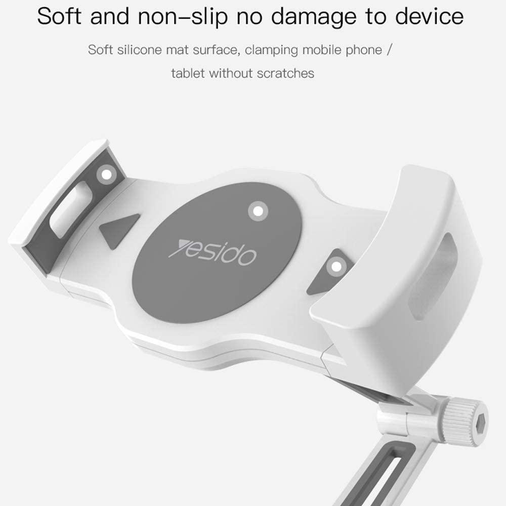 YESIDO C33 Smart Tablet Holder 360° Rotation & Stable Design - White