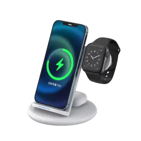 WiWU Power Air 3-in-1 Wireless Charger & Phone Stand