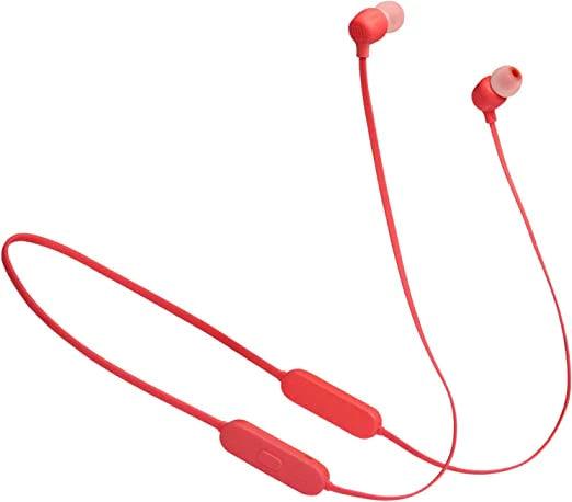 JBL T125BT Wireless In-ear Pure Bass Headphones - Coral