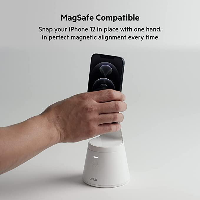 Belkin Magnetic Phone Mount with 360° Face Tracking for iPhone - White