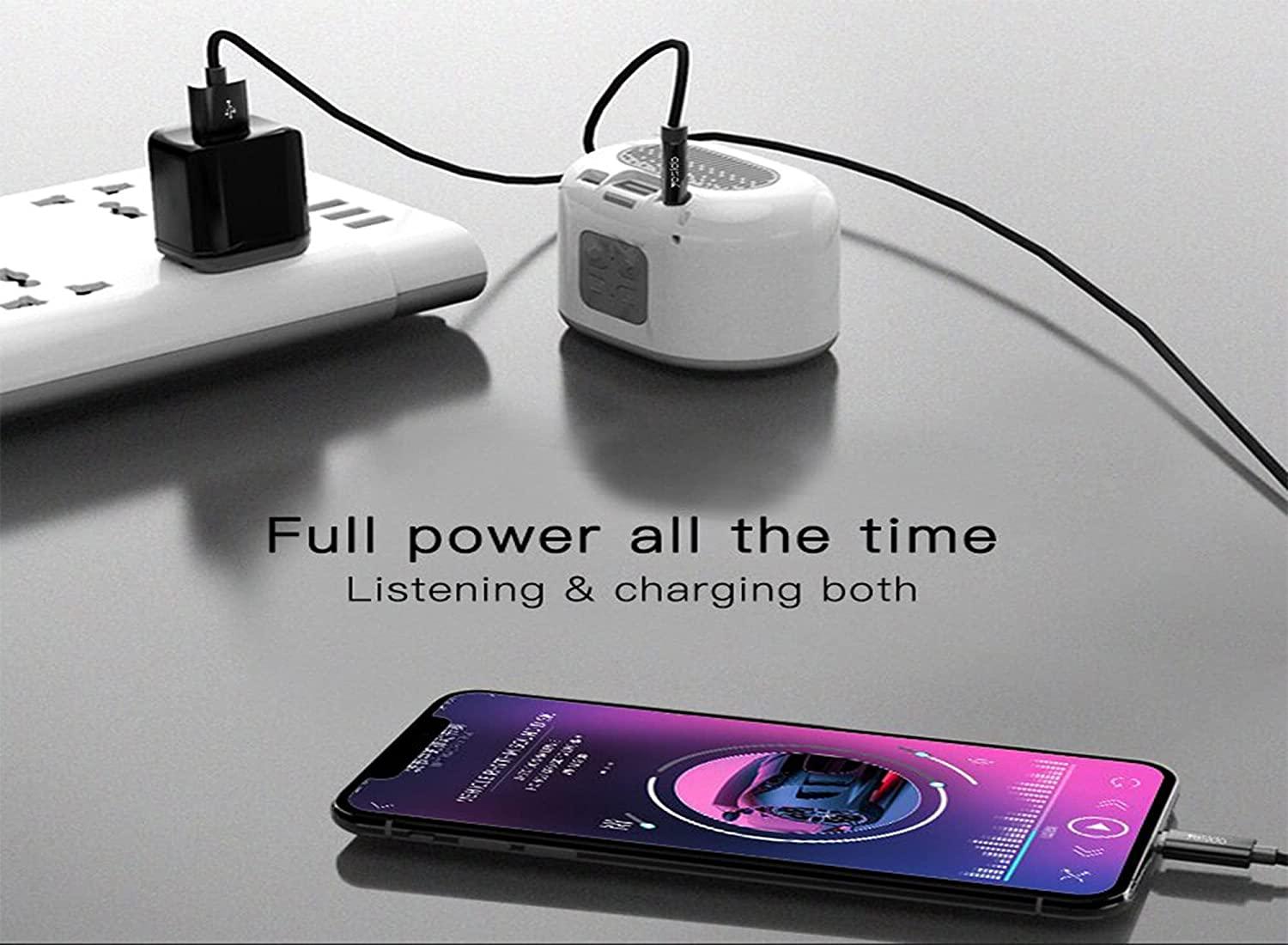 YESIDO AUX Lightning to 3.5MM Adapter Charging & Listening - Black