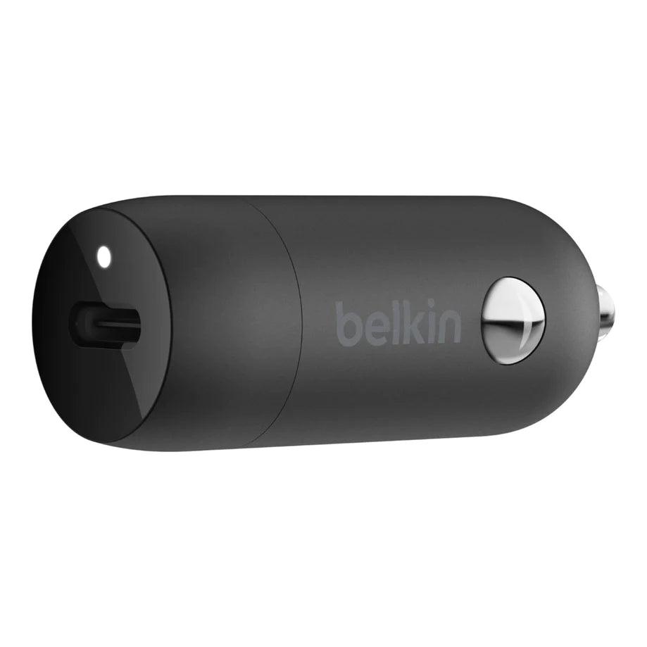 Belkin 20W PD Car Charger with Lightning to USB C Cable - Black