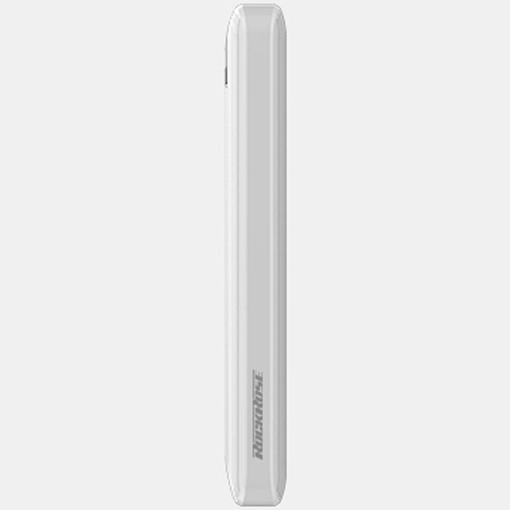 Rockrose Vogue 10 Pro Power Bank 10000mAh 3 Ports - White