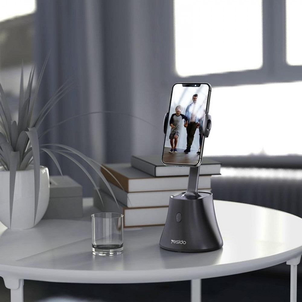 YESIDO SF10 Smart Phone Holder 360° Rotation & Face Tracking - Black